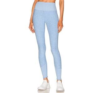 Alo High Waist Alosoft Lounge Legging Tile Blue White Heather Medium Cozy Soft